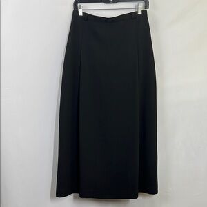 Elegant Black Women's Skirt pleated skirt with button and zipper